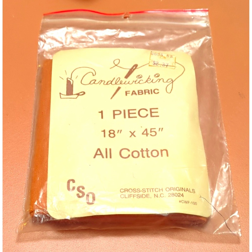 Cross-Stitch Originals Candlewicking Fabric Brown Cotton 14ct 18" x 45" #CWF-100